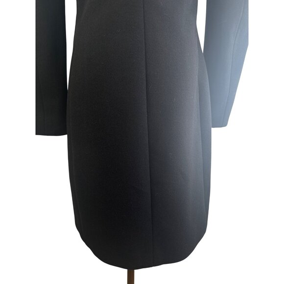 ZARA Womens Small Black Coat Long Length 2 Button NWOT - Picture 12 of 14